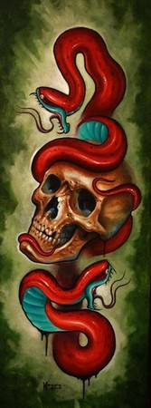 Cory Norris - Skull and snake