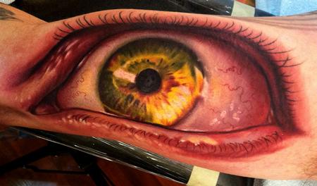 Realistic Eyeball Tattoo