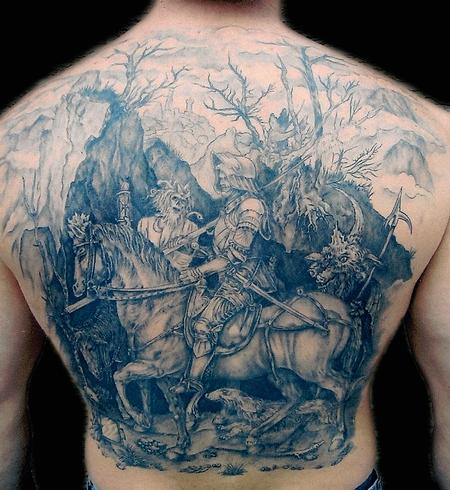Albrecht Durer the Knight Death and Devil Tattoo