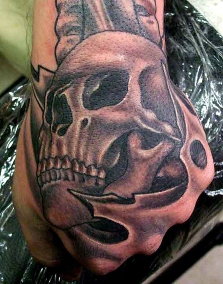 Skull Hand Tattoo