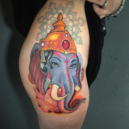 Eddie Zavala - Ganesha mandala(coverup)