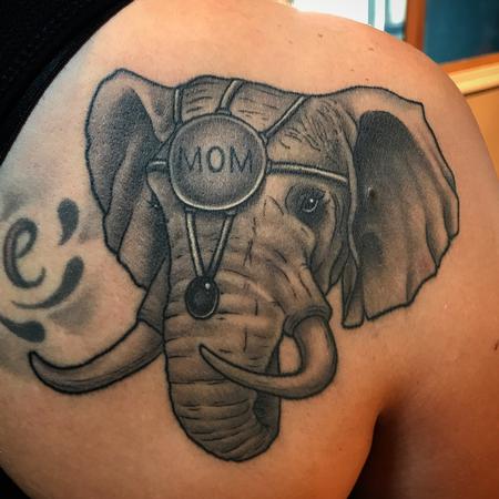 Tattoos - Elephant head with 