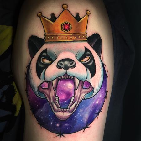 Eddie Zavala - Cosmic king Panda Skull