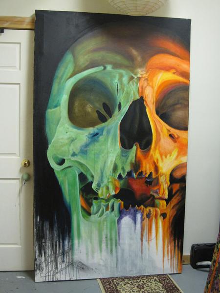 Tattoos - Skull Painting - 70556
