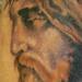 Painted Jesus Tattoo Design Thumbnail