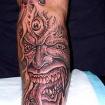 Tattoos - Bryan Brady - Demon tattoo