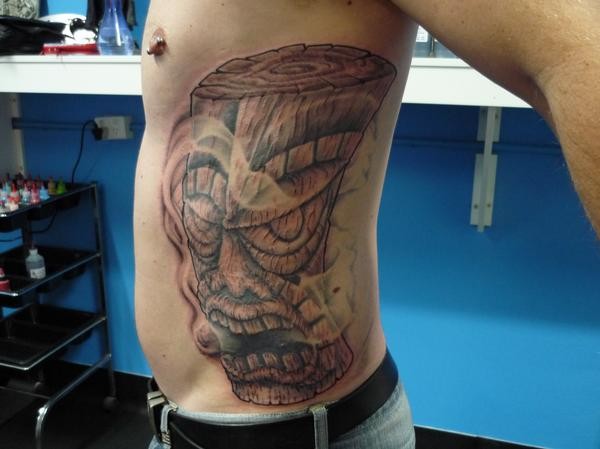 Tattoos - Neil Braithwaite - Tiki Head Tattoo