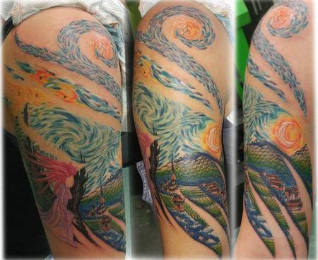 Tattoos - Tribal Starry Night - 125085