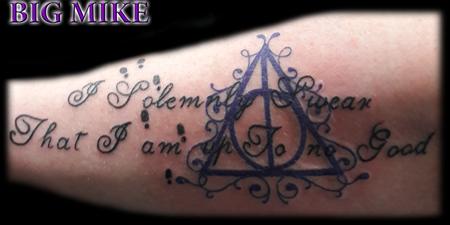 Big Mike - Harry Potter Tattoo & Script