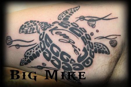 Big Mike - Tribal Blackwork Turtle