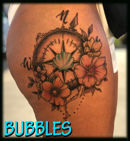 Ashley Bubbles McBride - tropical_compassrose_ByBubbles