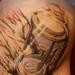Renee's hourglass/tree piece on the ribs! Tattoo Design Thumbnail