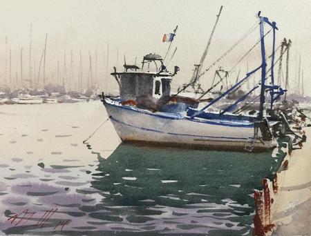 Dan Marshall - Trawlers at Hyeres