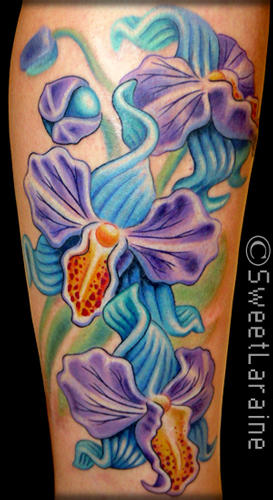 Looking for unique Sweet Laraine Tattoos Orchids click to view large image