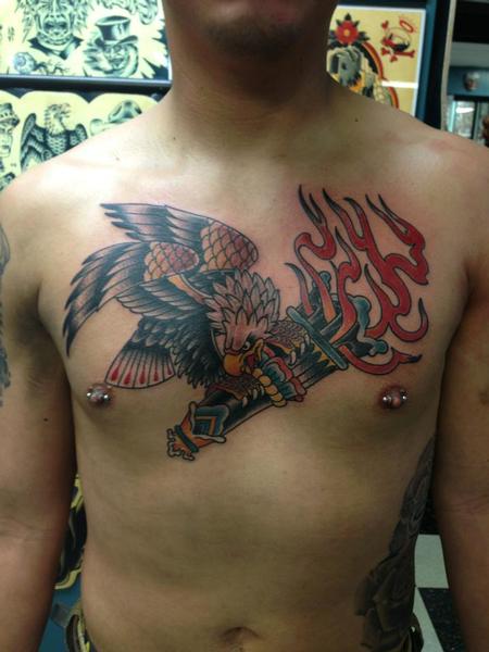 Tattoos - Eagle and Torch - 76958