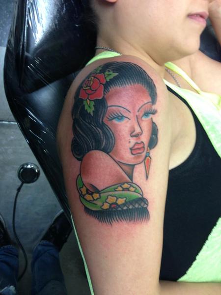 Tattoos - Jerry Girl Head - 76966