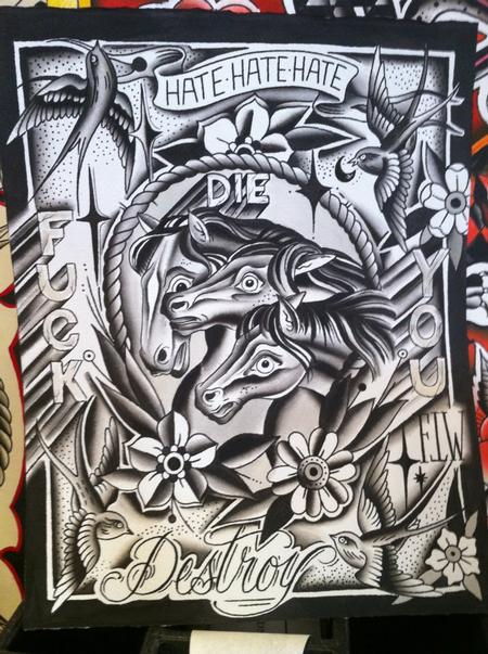 Tattoos - Pharaoh's Horses - 74560