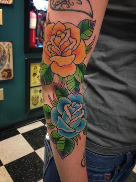 Tattoos - Two Roses - 76970