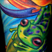 Tattoos - Tropical Flowers & Waterfalls - 34509