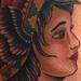 Girl Head Tattoo Design Thumbnail