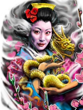 Tattoos - geisha - 34394