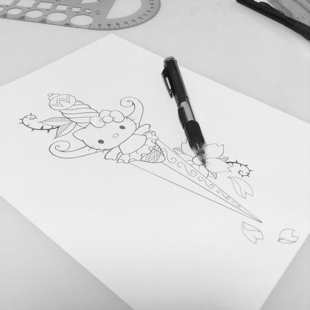 Tattoos - Hello Kitty Knife - 97745