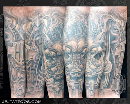 harley davidson sleeve tattoo