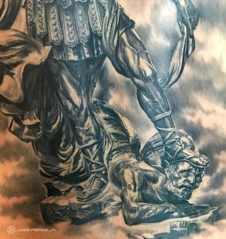Tattoos - st. Michael Backpiece detail - 125217
