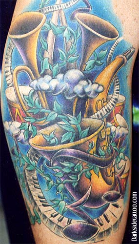 Tattoos - Music tattoos - Music
