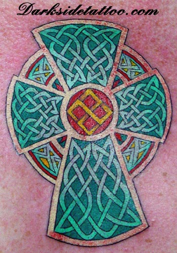 Tattoos - Ethnic Celtic Knotwork tattoos - Celtic Cross Tattoo