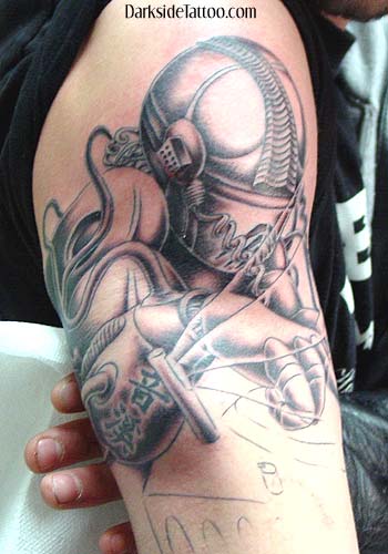 Tattoos - In Progress tattoos - Disc Jockey Tattoo