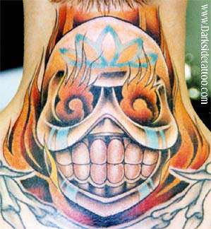 Tattoos - Ethnic Tibetan tattoos - Skull