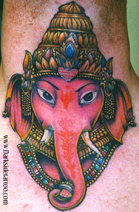 Tattoos - Ethnic Tibetan tattoos - Ganesh