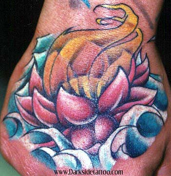 Tattoos - Ethnic Tibetan tattoos - Lotus 