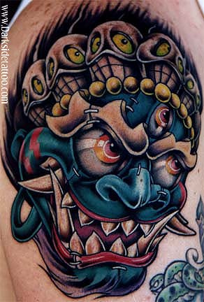 Tattoos - Ethnic Tibetan tattoos - Mask