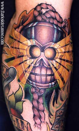 Tattoos - Ethnic Tibetan tattoos - Skull Bead