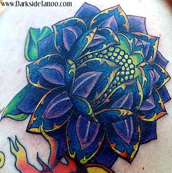 Tattoos - Ethnic Tibetan tattoos - Flower
