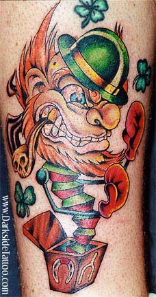 Tattoos - Cartoon tattoos - Jack in the box