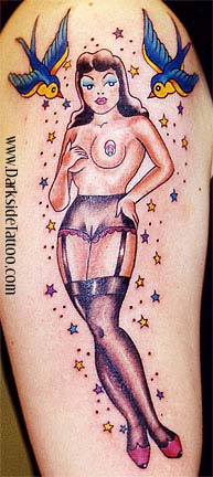 Tattoos - Traditional Old School tattoos - Pin up