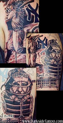 Tattoos - Sports tattoos - Yankees Rule