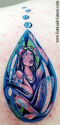 Tattoos - Fantasy Fairy tattoos - Fairy in the Bubble