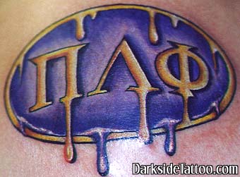 Tattoos - Lettering tattoos - Fraternity tattoo