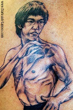 Tattoos - Fine Line tattoos - Bruce Lee