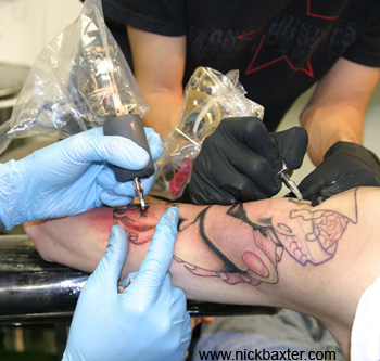 Nick Baxter - Adrian and I Tattooing Together