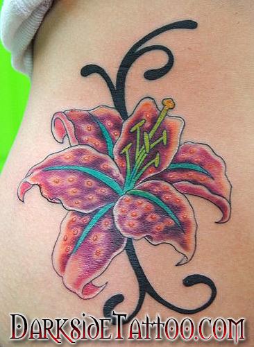 Tattoos - Color flower tattoo - 87354