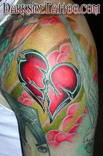 Tattoos - Broken Heart tattoo - 87357