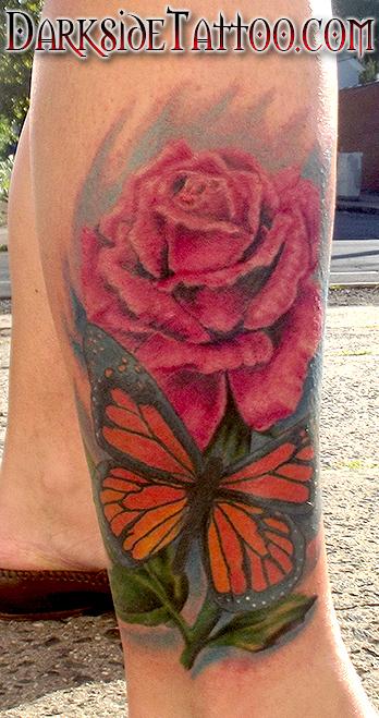 Troy Radecki - Butterfly and Rose