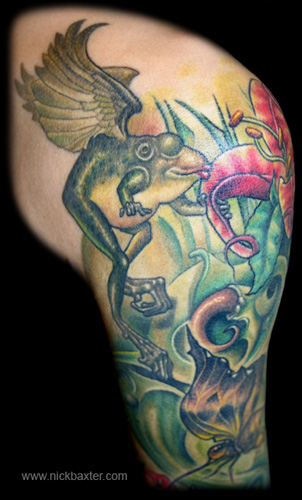 Tattoos - Flying Frog (Detail) - 4413