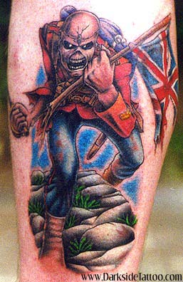 Tattoos - Music tattoos - Eddie The Trooper