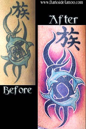 Tattoos - Rework tattoos - Dolphin/tribal rework